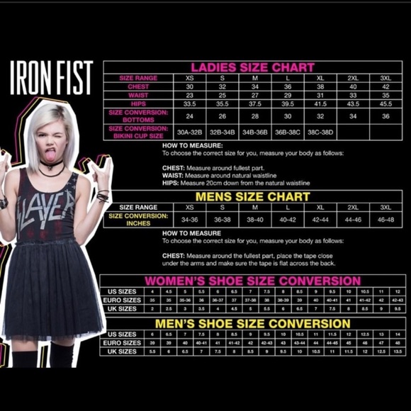 Iron Fist Skullz Club Mini Dress Size 2X - Picture 9 of 11